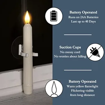 Homemory Flameless Window Candles - Sensor Dusk to Dawn