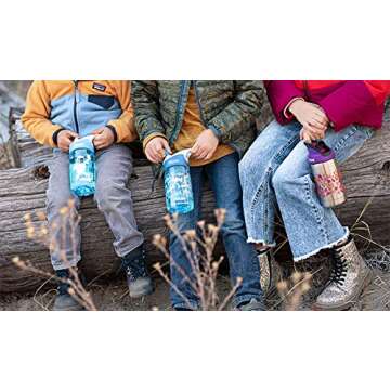 CamelBak Eddy Kids 2-Pack Waterbottle, Blue/Grass, 4 L