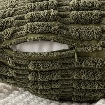 MIULEE Corduroy Decorative Throw Pillow Covers for Chic Homes