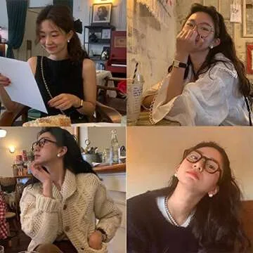 Elegant Pearl Stud Earrings Set for Women - 12 Pairs