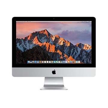 Apple iMac MNE02LL/A 21.5 Inch, 3.4GHz Intel Core i5, 8GB RAM, 1TB Fusion Drive, Silver (Renewed),macOS High Sierra
