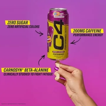 C4 Energy Drink POPSICLE Grape 12 Pack - Sugar Free