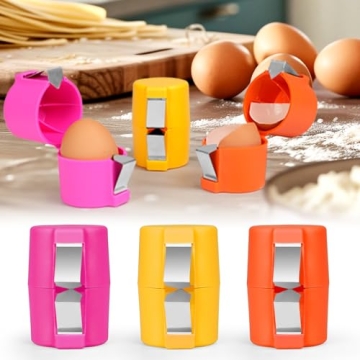Egg Cracker Tool, Egg Shell Opener, 3 Pieces In 1 Set. Egg Topper Cutter Tool Egg Cracker Tool Egg S...