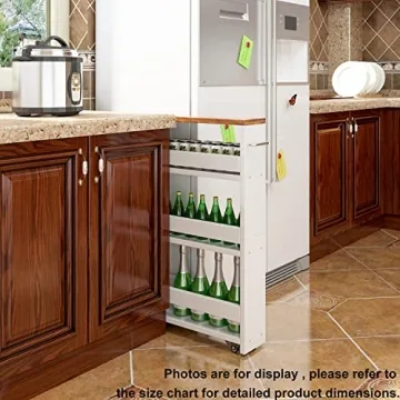 TEAMIX Slim Storage Cart - Easy Organizing for Small Spaces