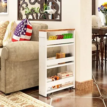 TEAMIX Slim Storage Cart - Easy Organizing for Small Spaces