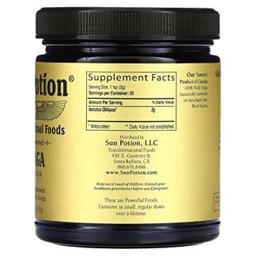 Elevate Your Wellness with Sun Potion Chaga Powder, 2.5 OZ - Organic Superfood