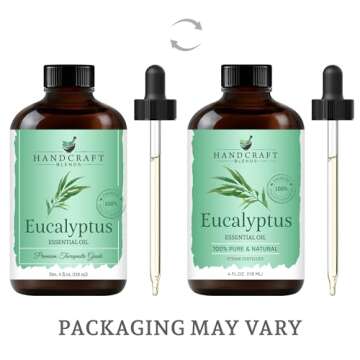 Eucalyptus Essential Oil - Huge 4 Fl Oz - 100% Pure and Natural - Premium Grade Essential Oil for Diffuser and Aromatherapy