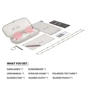 Veda Tinda Vision Light Pink Sunglasses For Women Oval Trendy Retro 70s 90s Rave Festival Tinted Vintage Polarized Metal Frame Gold Shades Womens Accessories UV400 Protection with Glasses Chain C15S06