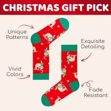 HAPPYPOP Christmas Socks for Teens and Young Adults