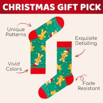 HAPPYPOP Christmas Socks for Teens and Young Adults