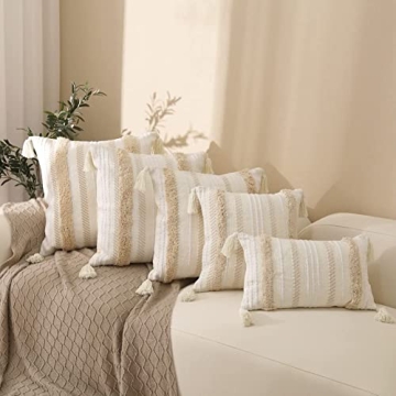 Stylish Boho Throw Pillow Covers for Elegant Living Rooms