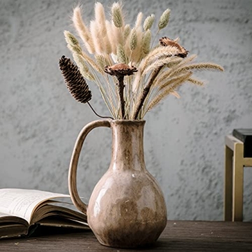 Mowtanco Rustic Decorative Ceramic Vase for Modern Homes