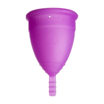 Lunette Reusable Menstrual Cup, Model 2 Period Cup for Moderate to Heavy Flow, Violet
