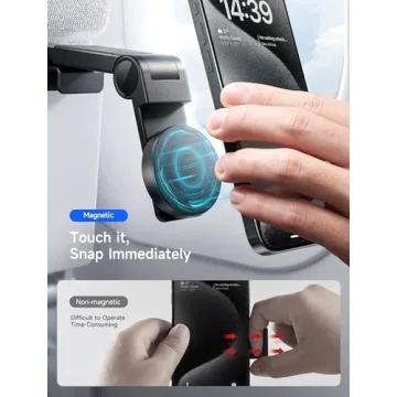 JSAUX Airplane Phone Holder for Easy Travel with iPhone