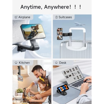 JSAUX Airplane Phone Holder for Easy Travel with iPhone