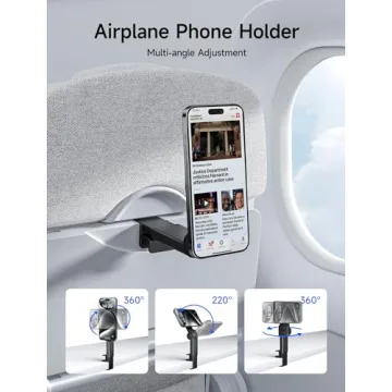 JSAUX Airplane Phone Holder for Easy Travel with iPhone