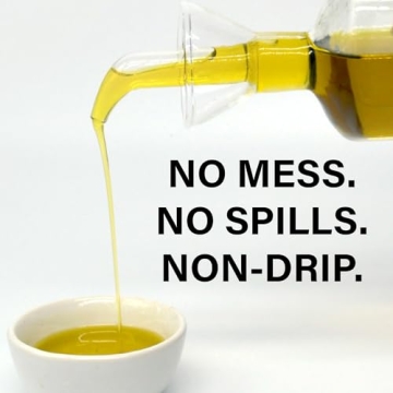 Olietta Glass Non-Drip Oil Dispenser Leak Proof Kitchen Essential