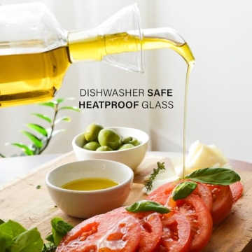 Olietta Glass Non-Drip Oil Dispenser Leak Proof Kitchen Essential