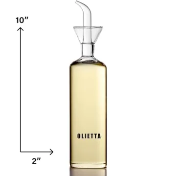 Olietta Glass Non-Drip Oil Dispenser Leak Proof Kitchen Essential