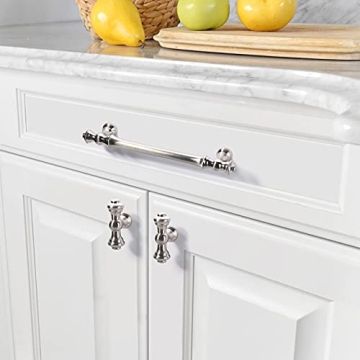 Asidrama 5 Inch Brushed Satin Nickel Cabinet Handles 10 Pack