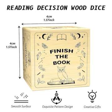 Book Decision Dice Couples Gift Ideas for Wife Husband Boyfriend Girlfriend for Book Lover Valentines Day Date Night Ideas Gifts for Men Women
