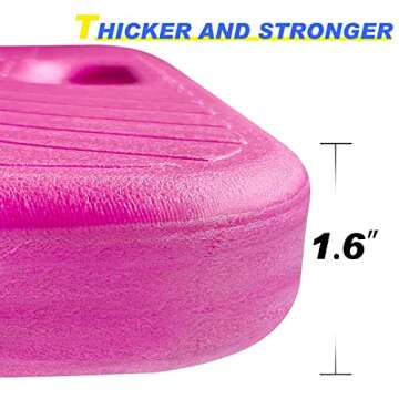 WOOWAVE Water Saddle Floats for Adults and Kids, Premium Foam Saddle Seats for Pool Swimming Floating(Pink)