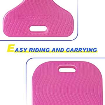 WOOWAVE Water Saddle Floats for Adults and Kids, Premium Foam Saddle Seats for Pool Swimming Floating(Pink)