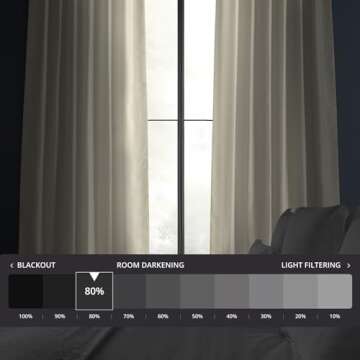 HPD Half Price Drapes Room Darkening Curtains for Bedroom Vintage Textured Faux Dupioni Silk Curtains for Living Room (1 Panel), 50 X 96, Off White