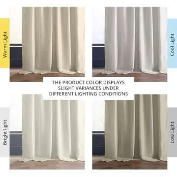 HPD Room Darkening Faux Silk Curtains 50 x 96 inches