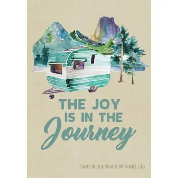 Blue Vintage Camping Journal & RV Travel Logbook for Adventures