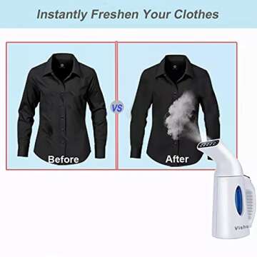 Vishui Professional Handheld Steamer for Clothes, Portable Clothing Garment Steamer, Fast Warms Up Multifunction Powerful Steamer Suitable for Home and Travel (H106)