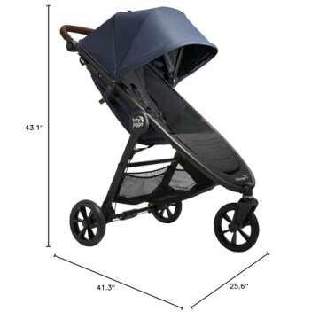 Baby Jogger City Mini GT2 All-Terrain Stroller, Storm Blue