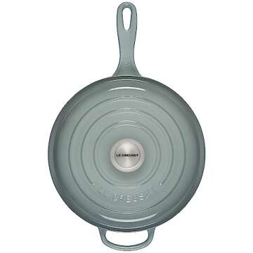 Le Creuset Enameled Cast Iron Signature Cassadou, 3.75 qt., Sea Salt