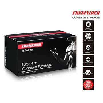 FRESINIDER Self Adhesive Athletic Wrap - 16 Rolls of Camo Bandages