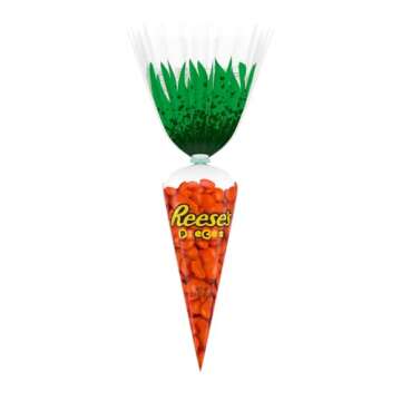 REESE'S PIECES Peanut Butter in a Crunchy Shell Treats, Easter Candy, 2.2 oz Carrot Bag