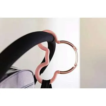 Petunia Pickle Bottom unisex baby Mickey Mouse Stroller Hook Rose Gold Disney Collaboration, Rose Gold, One Size US