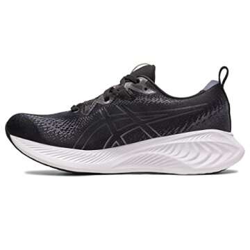 ASICS Women's Gel-Cumulus 25 Running Shoes, 9, Black/White