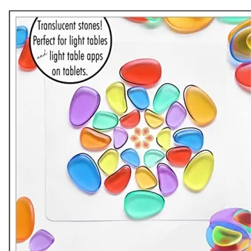 Rainbow Stones Activity Set for Kids 5-7 - Fun Learning Toys