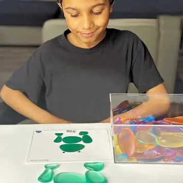 Rainbow Stones Activity Set for Kids 5-7 - Fun Learning Toys