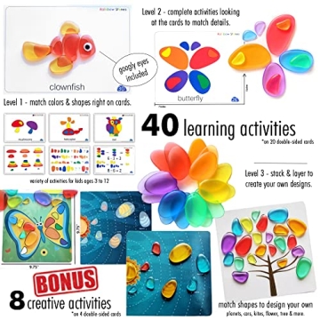 Rainbow Stones Activity Set for Kids 5-7 - Fun Learning Toys