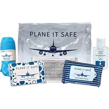 Travel Safety Kit | Refreshed Traveler | Reusable Clear Carrying Case | TSA-Compliant | Trips, Trave...