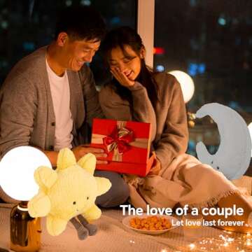 Sun and Moon Plush: Soft Smiling Animal Pillows for Kids