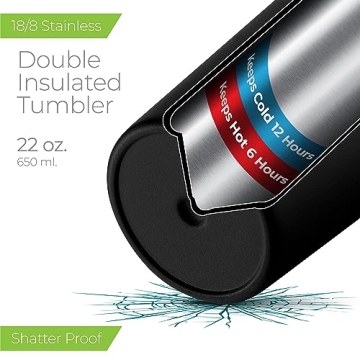 SIPX Triple-Insulated Tumblers for Hot and Cold Drinks