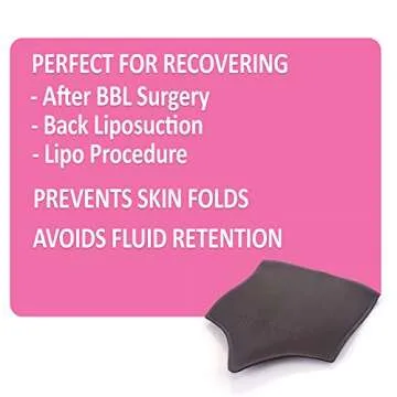 Lipo Lumbar Molder Foam Board Provides Abdominal Compression, Support, & Comfort Post Liposuction or BBL Surgery – Soft Faja Board Minimizes Swelling & Prevents Fluid Retention Without Marking Skin