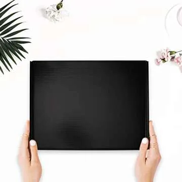 Hoikwo Medium Shipping Boxes for Mailing Shipping Packaging, Corrugated Cardboard Boxes for Packaging Small Business, (Black, 12x9x4-20 Pack)