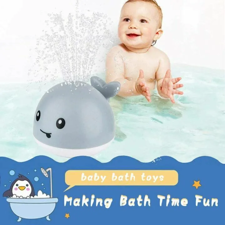 Light Up Whale Bath Toys for Kids | Fun & Safe