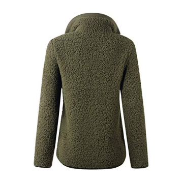 AQOTHES Stylish Zipper Sherpa Pullover for Women