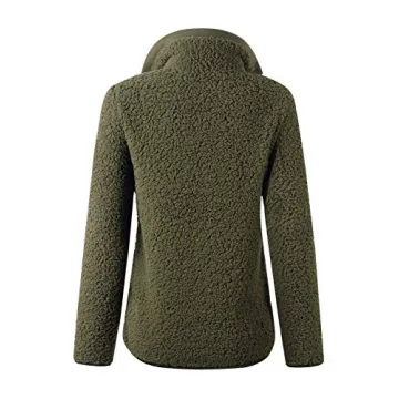 AQOTHES Stylish Zipper Sherpa Pullover for Women
