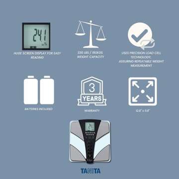 TANITA BC-585F FitScan - Japan Technology Multi-Frequency Body Composition Monitor - Smart Digital InBody Scale with Fat, Muscle Mass, BMI, Caloric Intake, Metabolism, and Visceral Fat Tracker