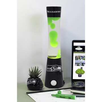 NFL Team Magma Lamp & Bluetooth Speaker - Seahawks